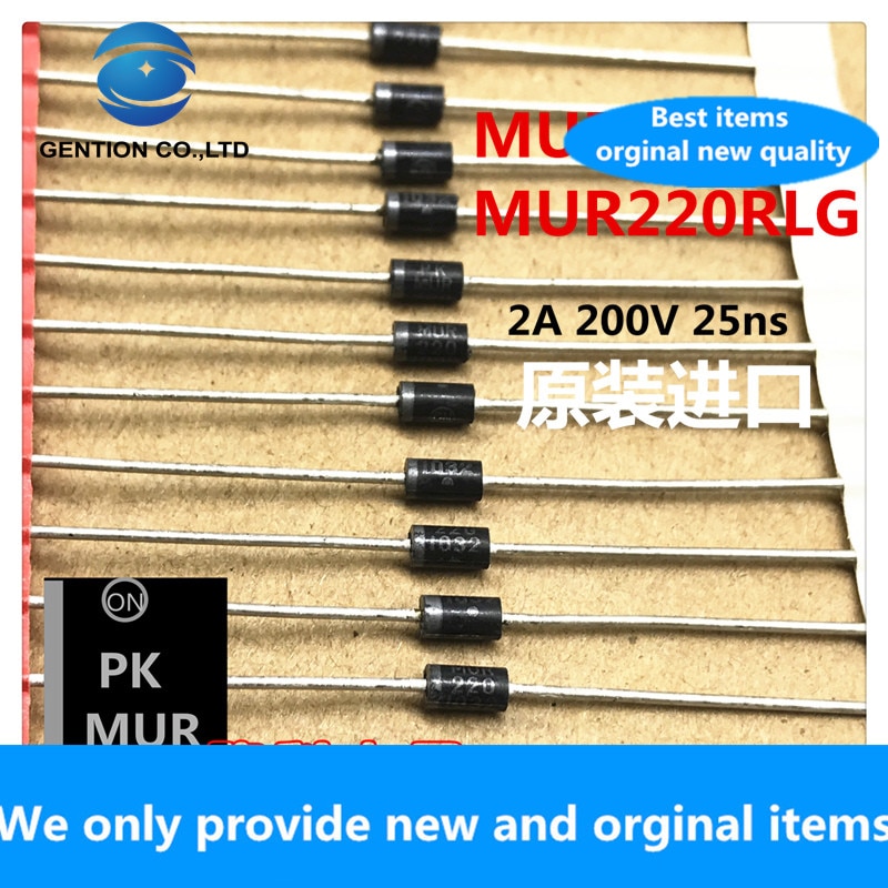 100%   MUR220 ʰ  ̿, MUR220RLG 2A 200V   DO-15 25ns, 30 